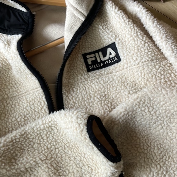 Fila Biella Italia sherpa zip up jacket coat - Picture 7 of 7